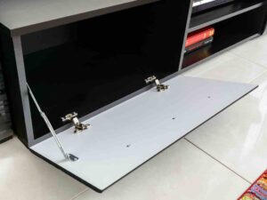 miniaturka Czarna Meblościanka 240 cm z LED Chloe 1