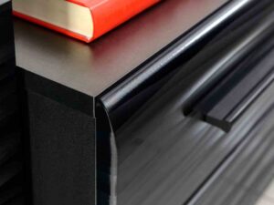 miniaturka Czarna Meblościanka 240 cm z LED Chloe 1