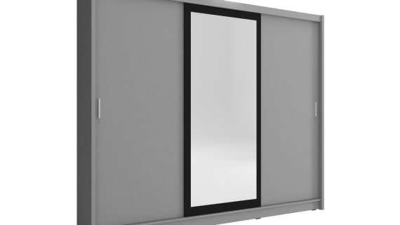 Duża trzydrzwiowa szafa na ubrania ZEFIR II 250cm - obrazek 2