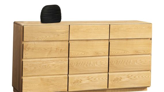 Drewniana Komoda z Szufladami 180 cm Tacoma