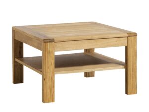 miniaturka Drewniany Stolik Kawowy z Półką Tacoma