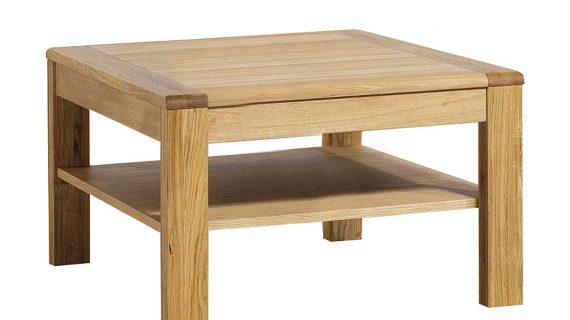 miniaturka Drewniany Stolik Kawowy z Półką Tacoma