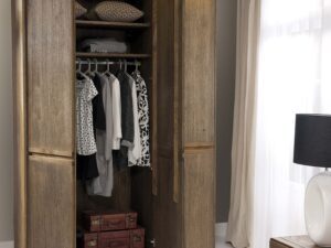 miniaturka Drewniana Szafa Trzydrzwiowa z Lustrem Tacoma