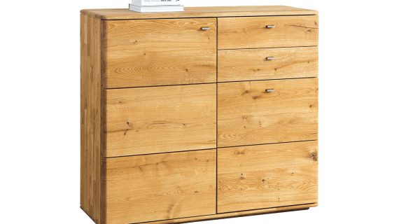 Drewniana Komoda 120 CM z Szufladami Praga