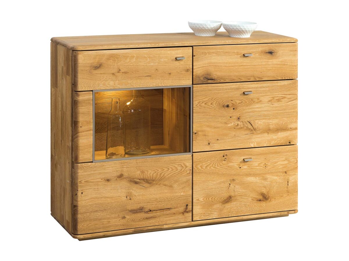 Niska Drewniana Komoda pod Telewizor Praga