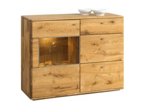 Niska Drewniana Komoda pod Telewizor Praga