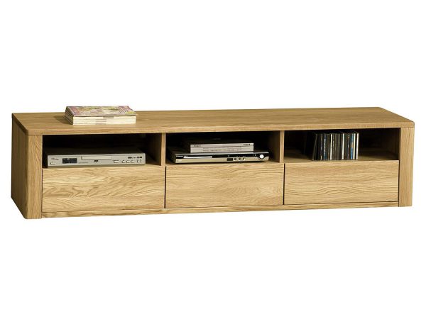 Szafka RTV z trzema otwartymi przestrzeniami i szufladą na sprzęt