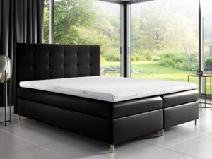 miniaturka Łóżko Z Zagłówkiem Pikowanym MOTOSU