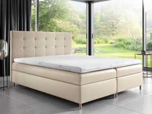 miniaturka Łóżko Z Zagłówkiem Pikowanym MOTOSU