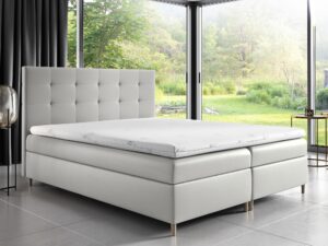 miniaturka Łóżko Z Zagłówkiem Pikowanym MOTOSU