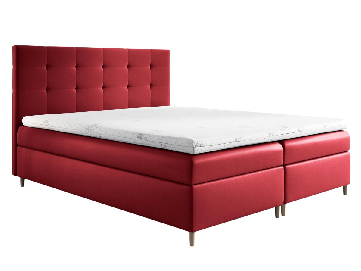 Łóżko Z Zagłówkiem Pikowanym MOTOSU