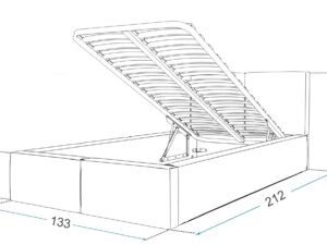 miniaturka Łóżko młodzieżowe 120×200 Luanda