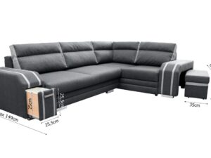 miniaturka Narożnik Z Barkiem BENONI