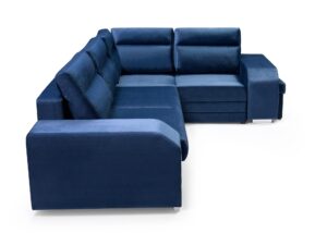 miniaturka Turkusowy Narożnik Z Pufą I Schowkiem FERRAZ