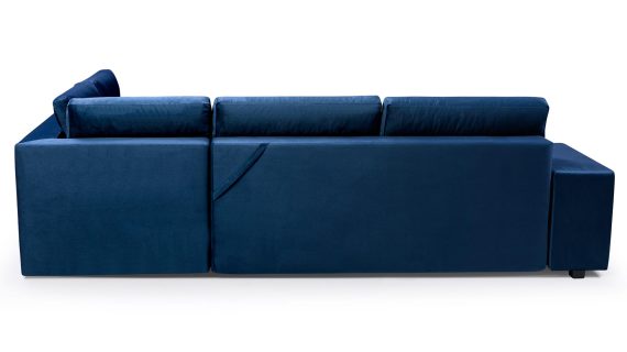 miniaturka Turkusowy Narożnik Z Pufą I Schowkiem FERRAZ