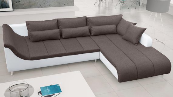 Duży Narożnik 325 Cm Z Poduszkami CHARTUM - obrazek 8