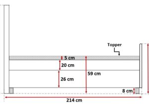 miniaturka Łóżko Pikowane Z Diamentami TAKAI