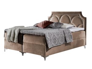 miniaturka Szare Łóżko Tapicerowane NIKAHO