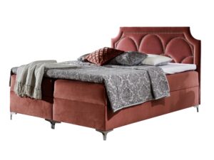 miniaturka Szare Łóżko Tapicerowane NIKAHO