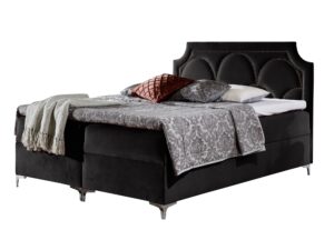 miniaturka Szare Łóżko Tapicerowane NIKAHO