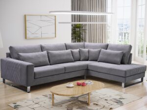 miniaturka Narożnik Z Zagłówkami Nóżkami Chrom RANDBURG