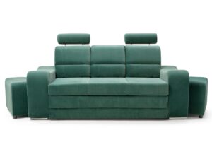 miniaturka Nowoczesna Sofa Do Salonu z Pufami AKIRUNO
