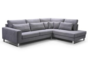 Narożnik Z Zagłówkami Nóżkami Chrom RANDBURG