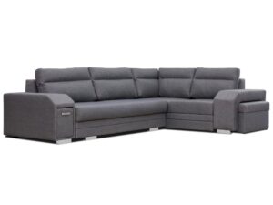 miniaturka Turkusowy Narożnik Z Pufą I Schowkiem FERRAZ