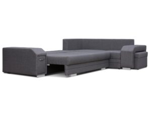 miniaturka Turkusowy Narożnik Z Pufą I Schowkiem FERRAZ