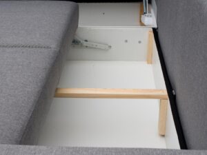 miniaturka Turkusowy Narożnik Z Pufą I Schowkiem FERRAZ