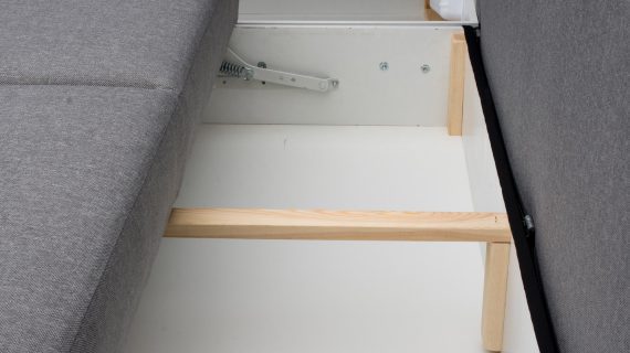 miniaturka Turkusowy Narożnik Z Pufą I Schowkiem FERRAZ