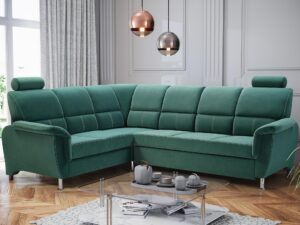 miniaturka Zielony Narożnik Z Funkcją Spania TIMONO