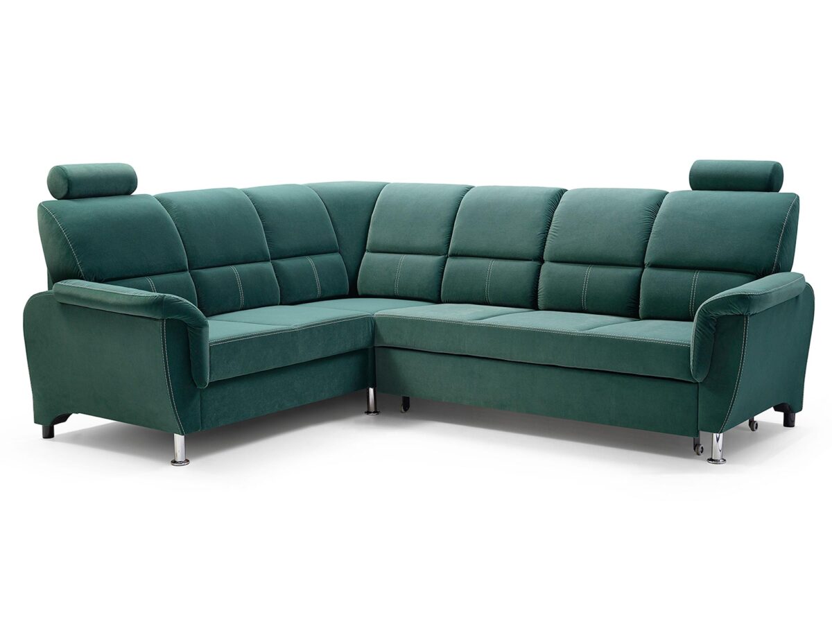 Zielony Narożnik Z Funkcją Spania TIMONO