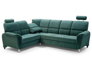 miniaturka Zielony Narożnik Z Funkcją Spania TIMONO