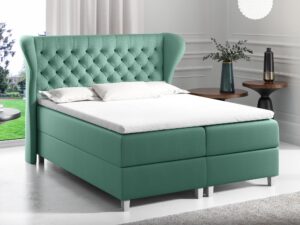 miniaturka Łóżko Z Zagłówkiem Pikowanym FUTTSU