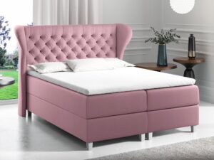 miniaturka Łóżko Z Zagłówkiem Pikowanym FUTTSU