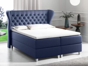 miniaturka Łóżko Z Zagłówkiem Pikowanym FUTTSU