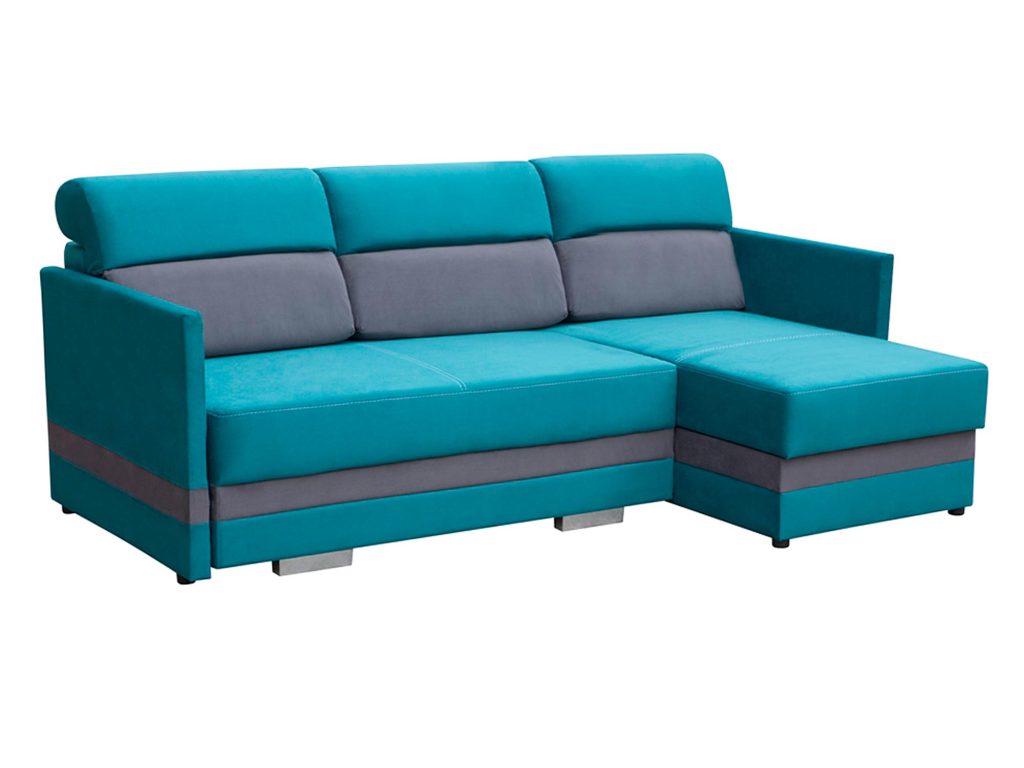 Narożnik Turkusowy Z Funkcją Spania ZAMBIA