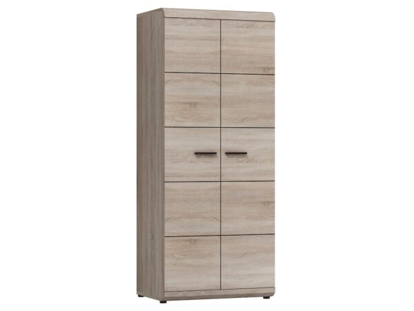 Wysoka Szafa dwudrzwiowa do sypialni dąb sonoma