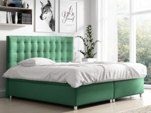 miniaturka Pikowane Łóżko Tapicerowane AKITA