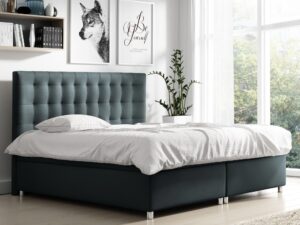 miniaturka Pikowane Łóżko Tapicerowane AKITA