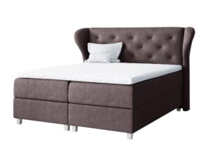 miniaturka Różowe Łóżko Tapicerowane OKAZAKI