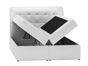 miniaturka Łóżko Skórzane Lub W Tkaninie HIROSAKI