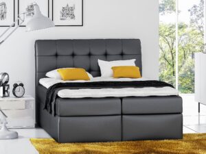 miniaturka Łóżko Skórzane Lub W Tkaninie HIROSAKI