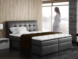 miniaturka Łóżko Skórzane Lub W Tkaninie HIROSAKI