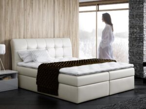 miniaturka Łóżko Skórzane Lub W Tkaninie HIROSAKI