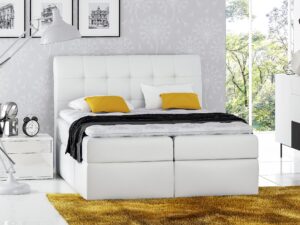 miniaturka Łóżko Skórzane Lub W Tkaninie HIROSAKI