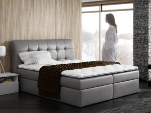 miniaturka Łóżko Skórzane Lub W Tkaninie HIROSAKI