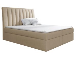 miniaturka Łóżko Szare Tapicerowane BEZEN