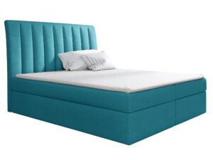 miniaturka Łóżko Szare Tapicerowane BEZEN